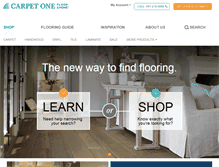 Tablet Screenshot of carpetonefloorandhomerochester.com